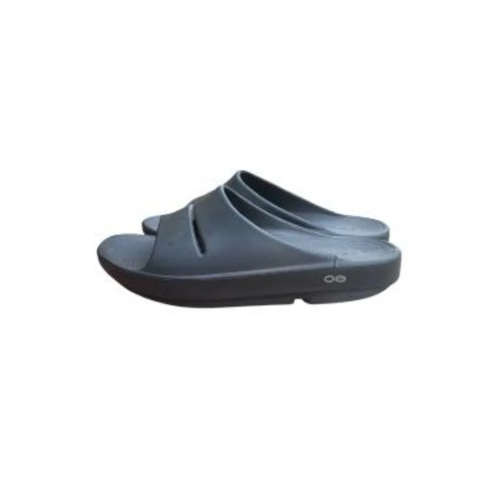 OOFOS OOahhh Recovery Black Foam Slide Sandal Slip On Original Men 10 Women 12 - Picture 3 of 13